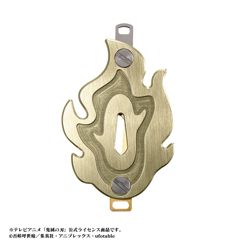鬼滅の刃 日輪刀の鍔（鐔）キーケース煉獄杏寿郎 紅色 DVD