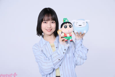 ②TOMOO×ぬいぐるみ（しんのすけ、シロ）スチール