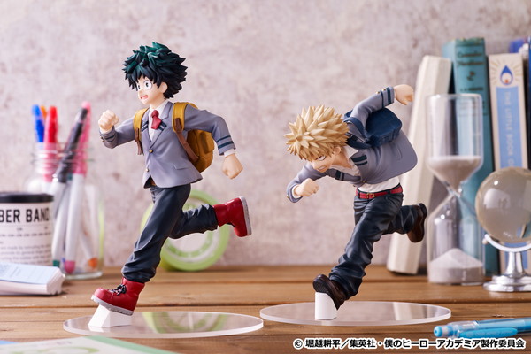 ヒロアカ 緑谷出久 爆豪勝己の 制服姿 フィギュアが登場 元気いっぱいな登校シーンをイメージ Pash Pluspash Plus ヒロアカ 緑谷出久 爆豪勝己の 制服姿 フィギュアが登場 元気いっぱいな登校シーンをイメージ Pash Pluspash Plus