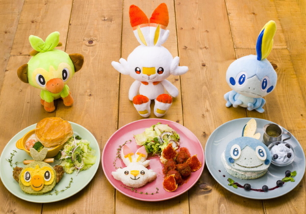ポケモン』サルノリ、ヒバニー、メッソンのプレートがポケモンカフェで