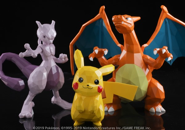 ポケモン ピカチュウ ミュウツー リザードンがゲームから飛び出してきた オブジェの様な高級感漂うフィギュア登場 Pash Pluspash Plus