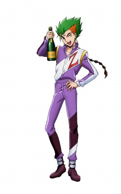 レーシングスーツ姿