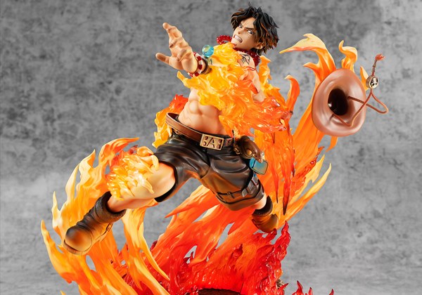 ワンピース エースが攻撃する瞬間をダイナミックにフィギュア化 盛り上がる筋肉や炎の照り返しをリアルに再現 Pash Plus