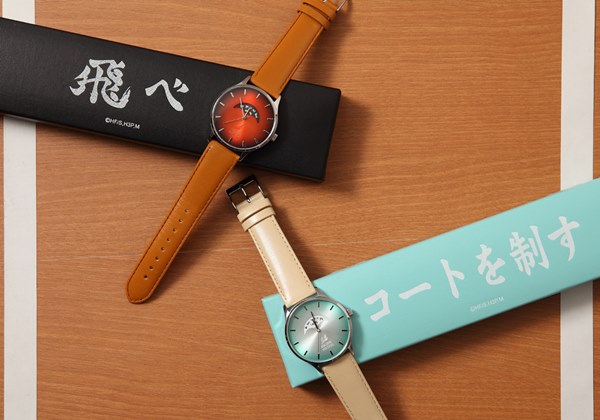 ハイキュー 烏野 青葉城西イメージの腕時計 トートバッグ登場 飛べ コートを制す 横断幕デザインのケースも付属 Pash Plus