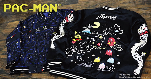 パックマンと和が融合 総刺繍の豪華な仕上がりが目を引くリバーシブルのスカジャンが登場 Pash Plus