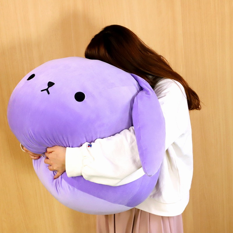 ツキウサ まん ビッグクッションが受注開始 ふっくらもちもちの感触に癒されよう Pash Plus