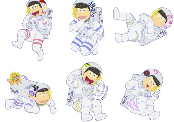 おそ松さん 宇宙服の6つ子がかわいい 描きおろしイラストグッズがイトーヨーカドーで限定販売 Pash Plus