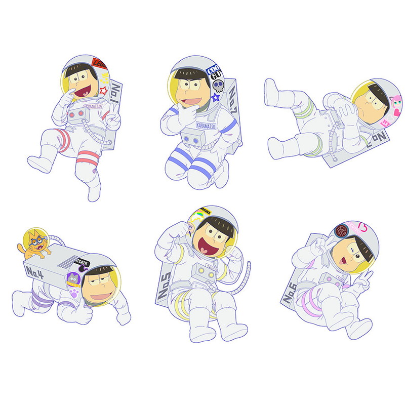 おそ松さん 宇宙服の6つ子がかわいい 描きおろしイラストグッズが