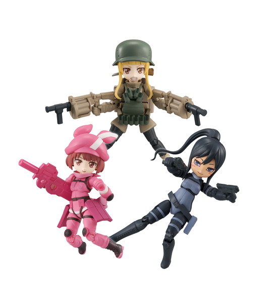 レン ピト フカ次郎が可愛いアーミー姿に ガンゲイル オンライン デスクトップアーミー コラボフィギュア登場 Pash Plus