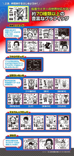 平成ライダー達も登場 仮面ライダービルド グラフィック腕時計発売 楽しい時を刻み続けることができる Pash Plus